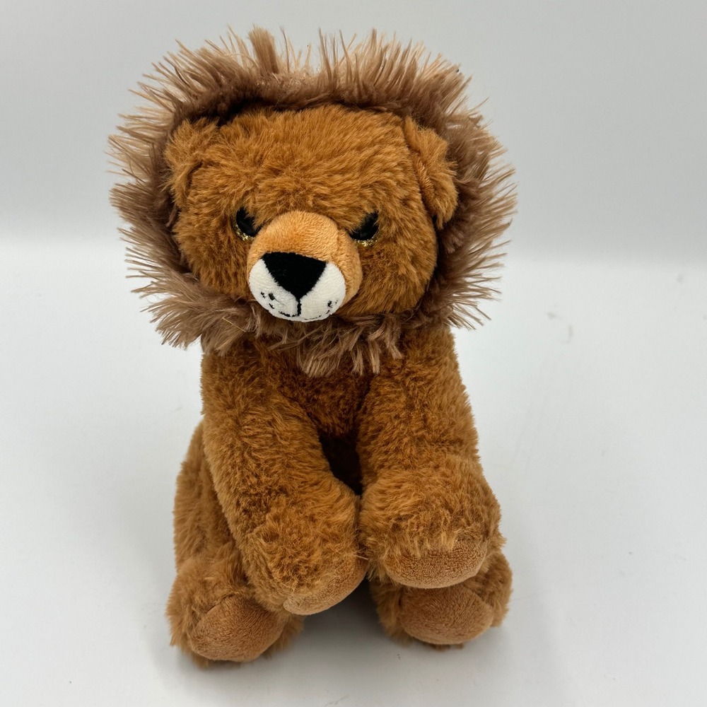 The Bear Factory Lion Plush‎ Small Brown Sitting Stuffed Animal 2022 8"